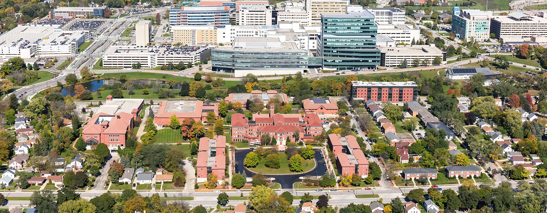 Aerial view of WLC and MRMC